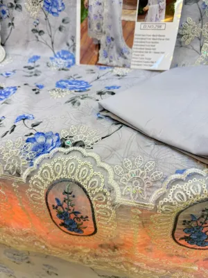 Pakistani Embroidery & Lace Unstitched Set